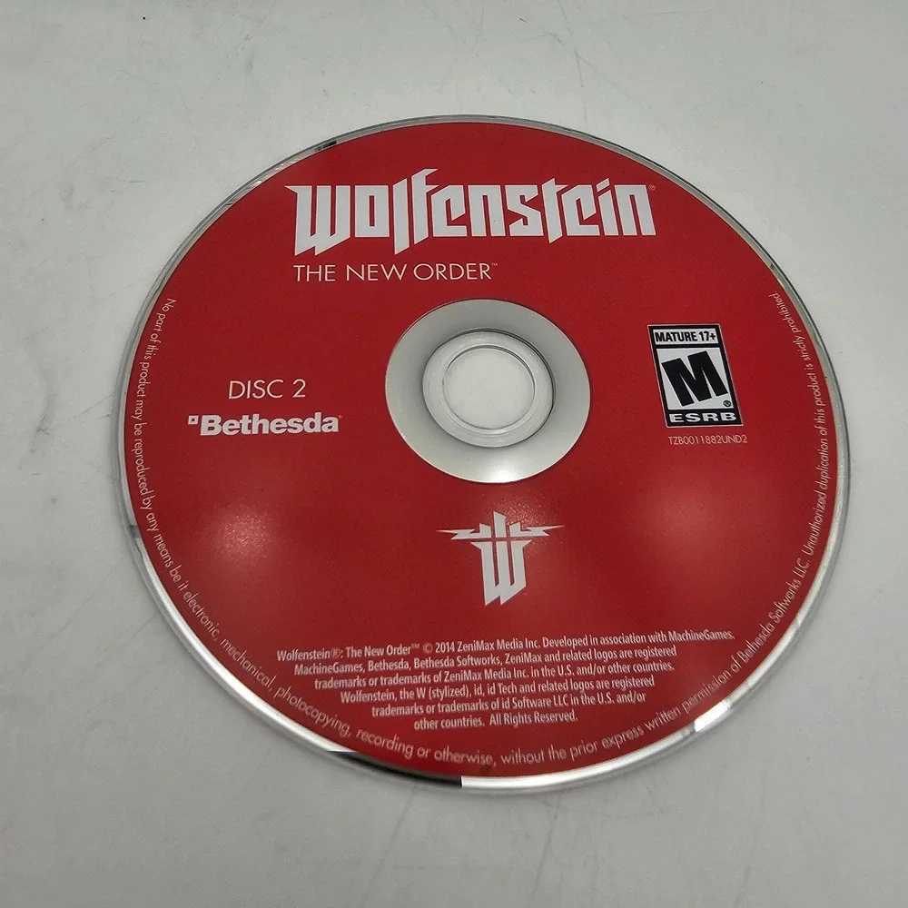 Wolfenstein The New Order and The Old Blood PC Game Bethesda 4 Disc Set